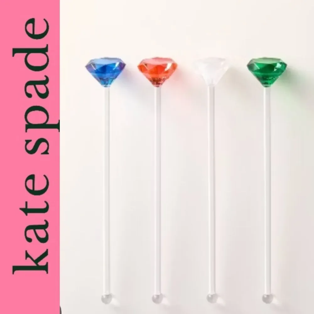 Kate Spade Gem Cocktail Stir Sticks- Set Of 4‎